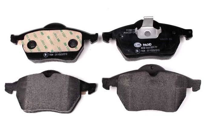 Audi SAAB Disc Brake Pad Set - Front 99900005 - Akebono Euro Ultra-Premium 12759808